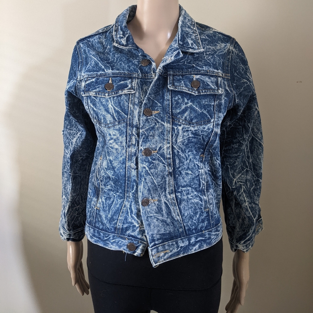 Vintage American Eagle acid wash jean jacket, women's xs